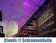 Multimedia-Installation Clouds von Michael Peter Pendry verwandelt Schrannenhalle am Abend in den „Himmel der Bayern“ bis 17.11.2012  (©Foto: Martin Schmitz)